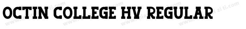 octin college hv regular字体转换